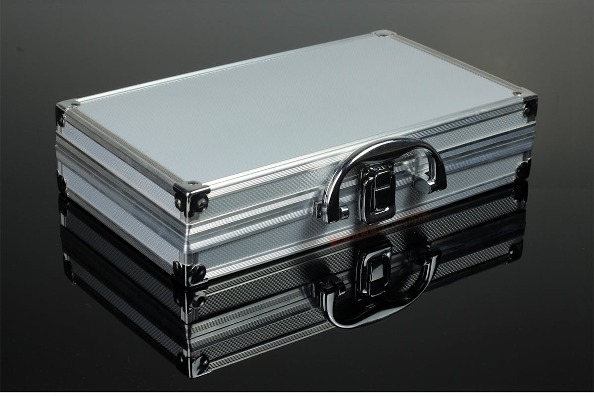 Grey Metal Briefcase